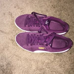 Royal purple puma sneakers